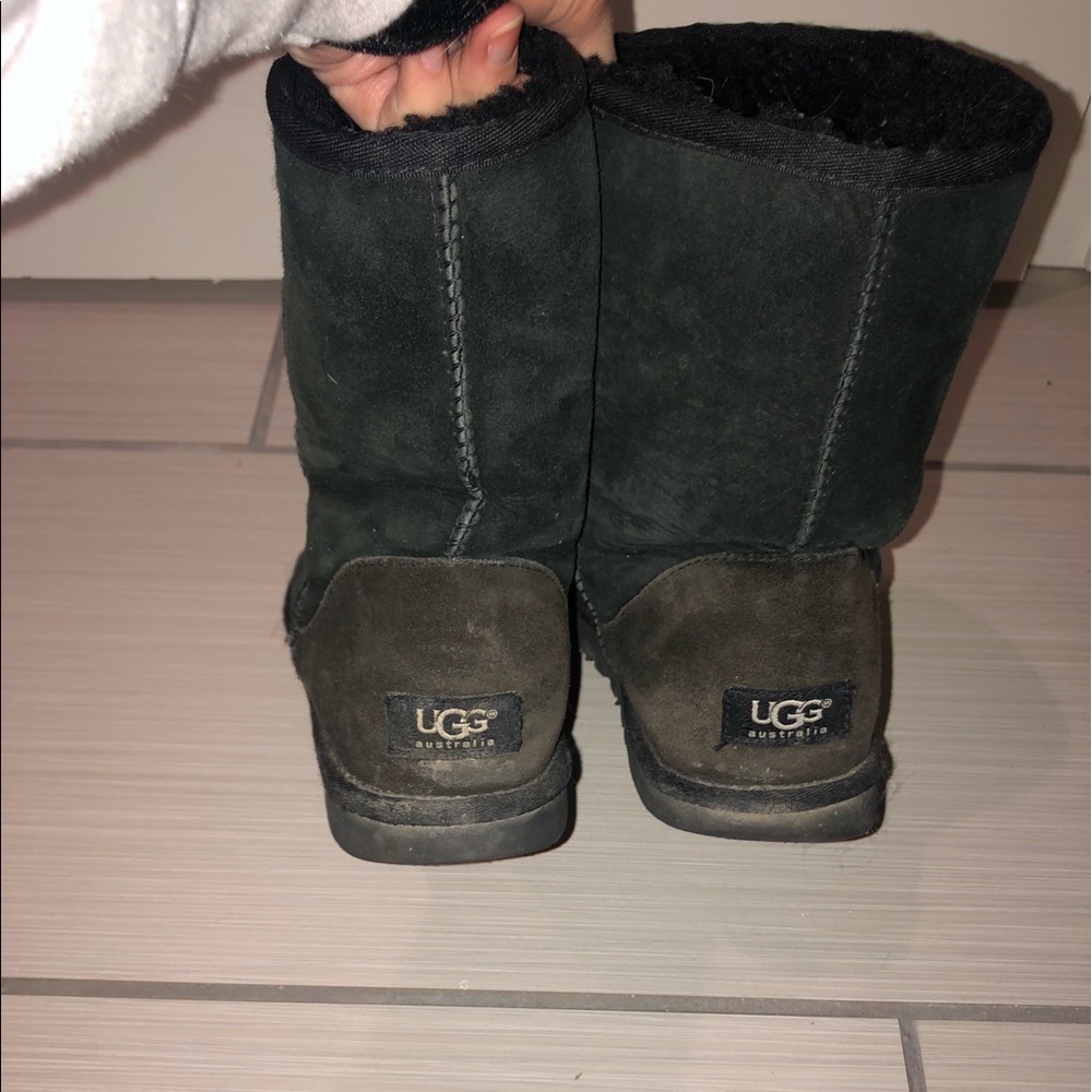 2 Pairs of uggs, short and tall black uggs